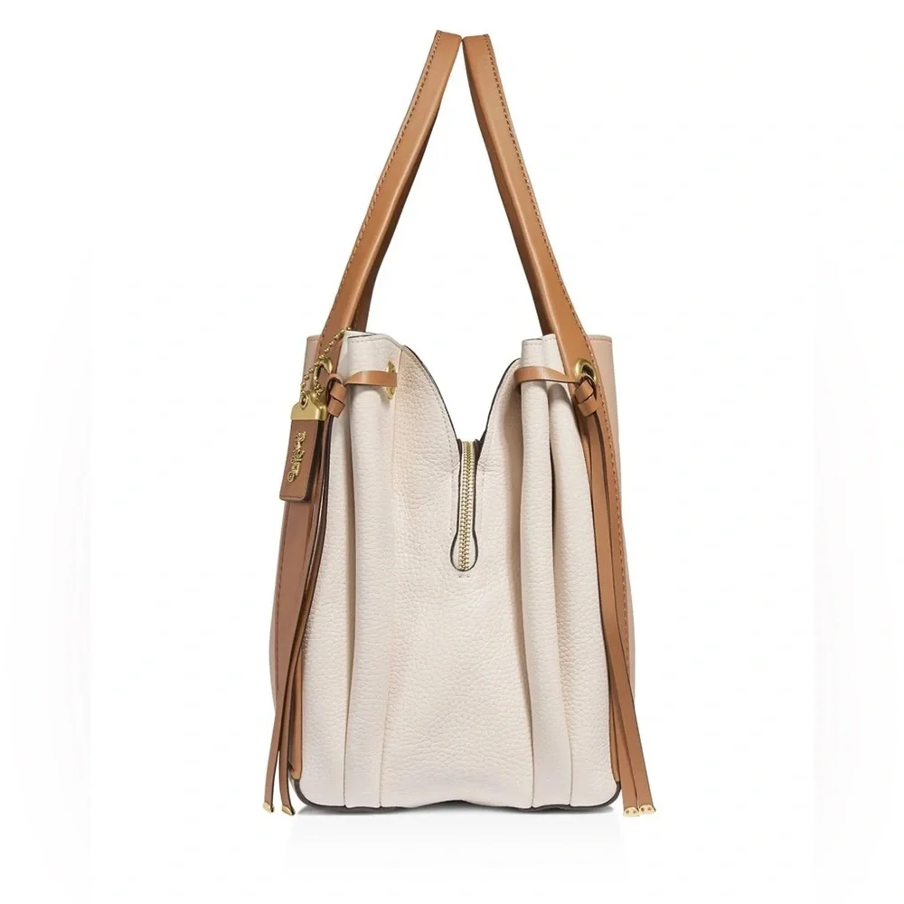 Coach Harmony Hobo In Colorblock Brass/Beechwood